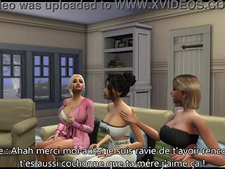 Sims 4: Ev arkadaşlarının dairesinde dolgun göğüslü komşuyla sıcak bir karşılaşma