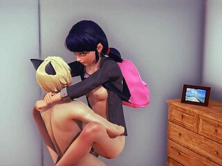Японское анимационное порно с участием Леди Буг в HD-качестве