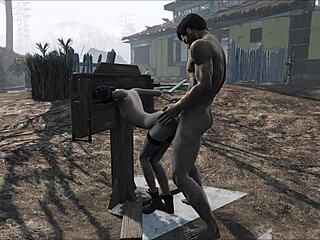 V videu Fallout 4 blond sužnja dobi analno penetracijo