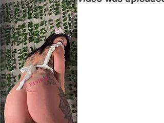 Tattooed MILF Dani Dae's big ass and tits in action