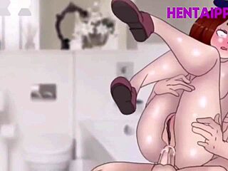Хентай-красотка получает свою задницу трахнутой в 3D-анимации
