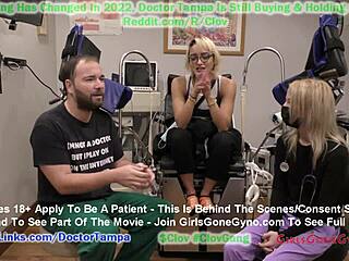 Channy Crossfire får en årlig gynekologisk kontroll från Dr. Tampa i denna fetisch-tema video