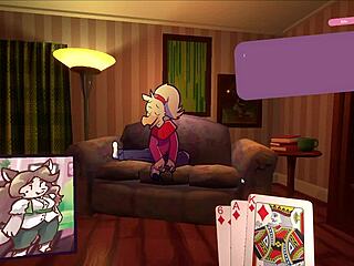 Длакава игра стриптиз покера између две аниме девојке