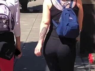 Candid ass and booty of white girls with junk in the trunk