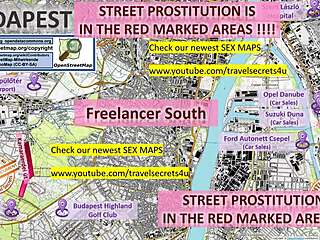 Red Light District of Budapest's Street Prostitution Map with Massage Parlours, Whores and Callgirls