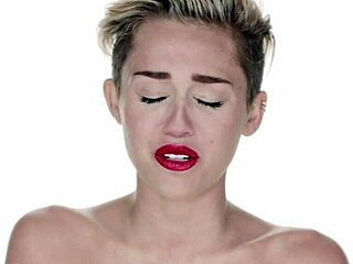 Miley Cyrus'un yıkıcı top seksinin açık ve kesilmemiş videosu