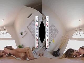 Naughty American massage parlor featuring Aiden Ashley and Tiffany Watson in VR