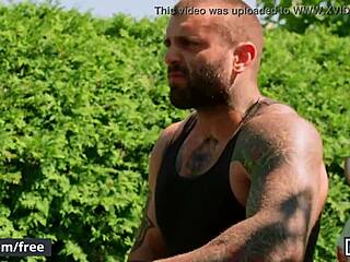 Men com video: gardener benjamin blue gets his ass drilled by Markus Kage's monster cock