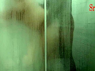 Amateur couple gets nasty in the shower with a big cock and small pussy