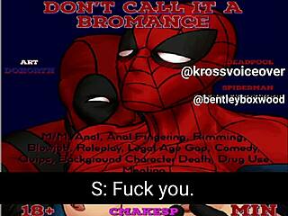 Dr. Spiderman and Deadpool engage in gay anal play