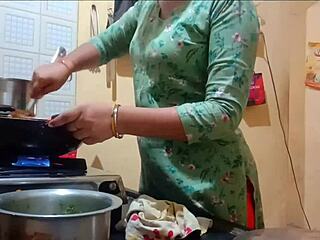 Big ass Indian wife gets pounded while cooking