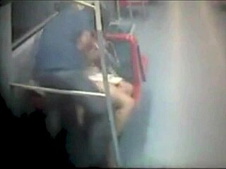 Chilena amateur caught having sex in public in Santiago de Chile metro