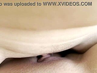 Pretty pornstar's big clit gets pleasure in cowgirl position
